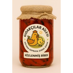 10 Kavanoz Közlenmiş Biber Konservesi