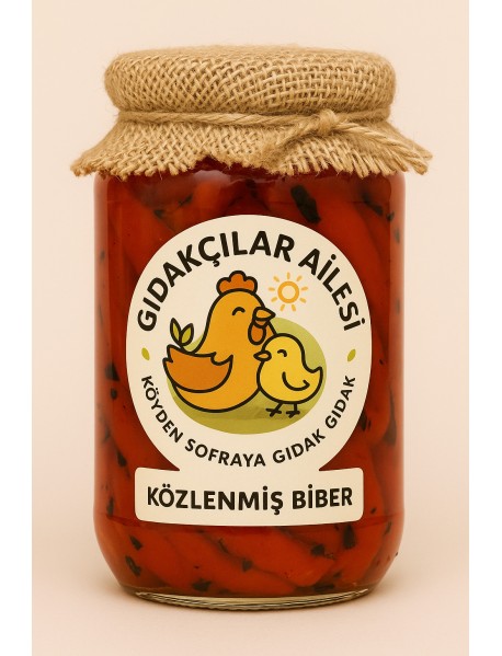 10 Kavanoz Közlenmiş Biber Konservesi