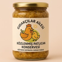 10 Kavanoz Közlenmiş Patlıcan Konservesi