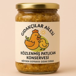 10 Kavanoz Közlenmiş Patlıcan Konservesi