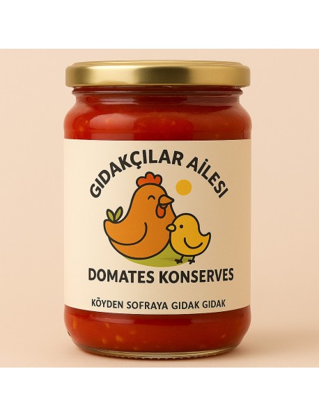 10 Kavanoz Rendelenmiş Domates Konservesi